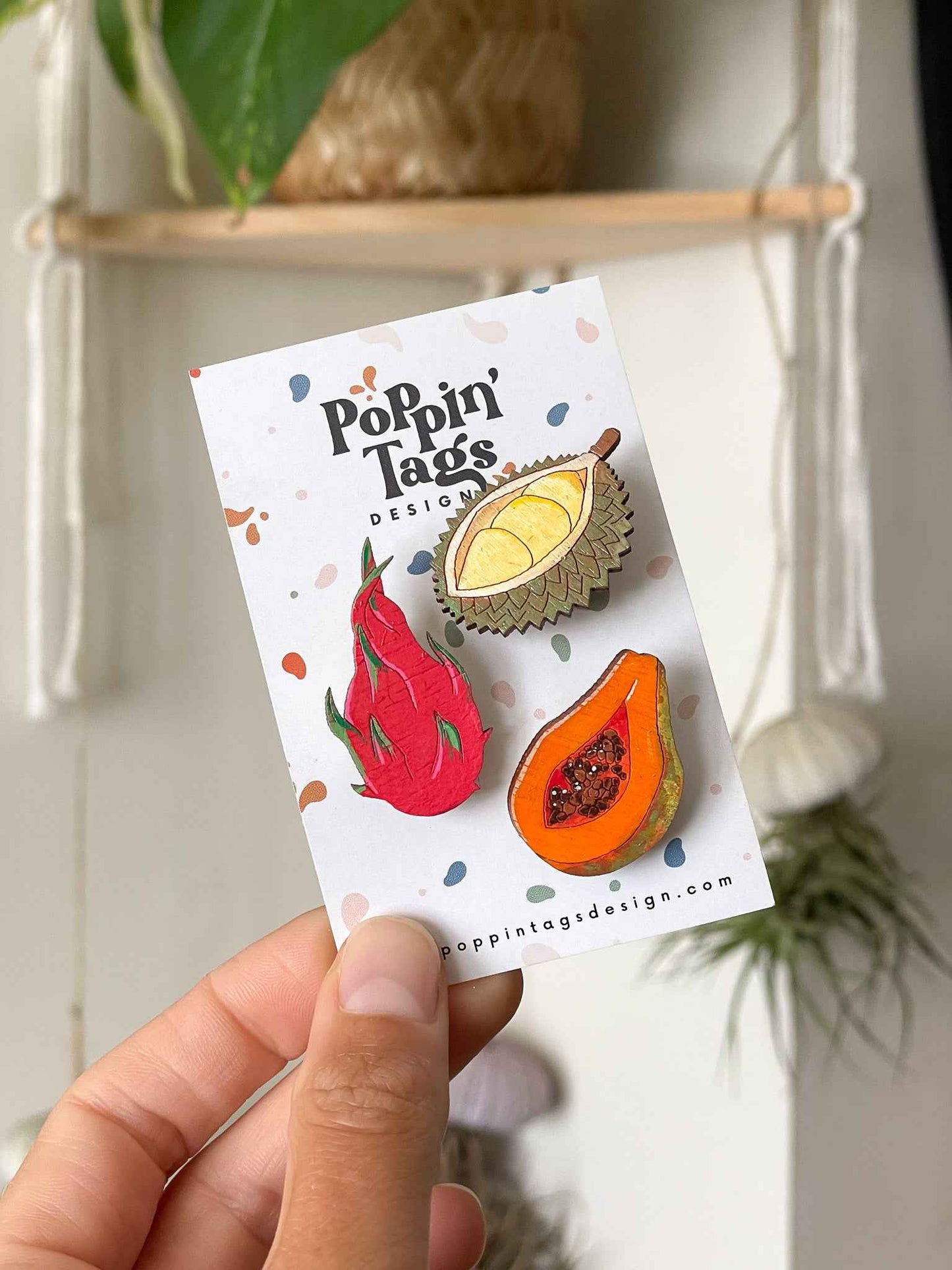 Brooch: Tropical Fruit