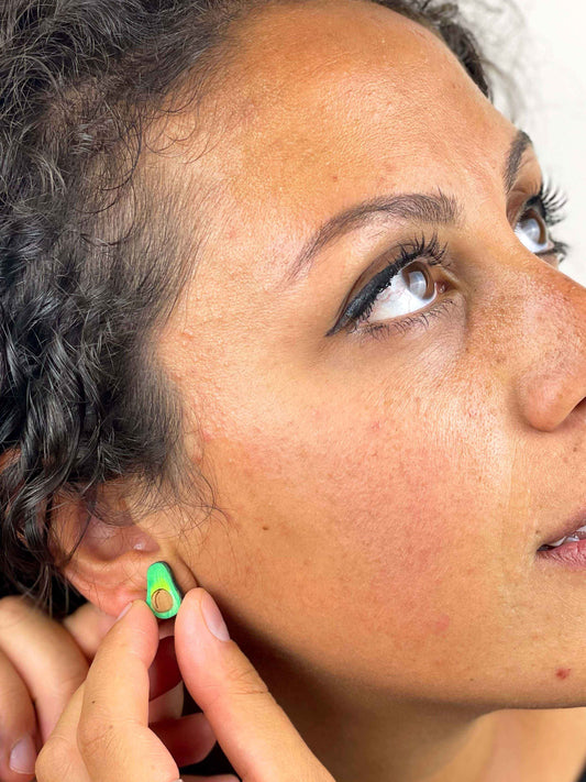 Earrings: Avocado