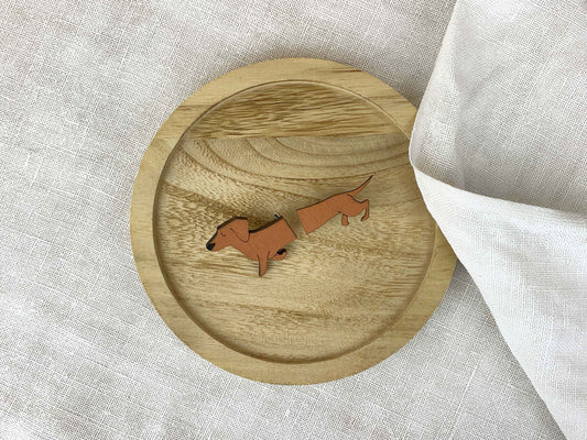 Paired Brooches: Sausage Dog