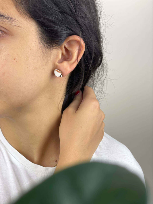 Earrings: Coffee and Croissant