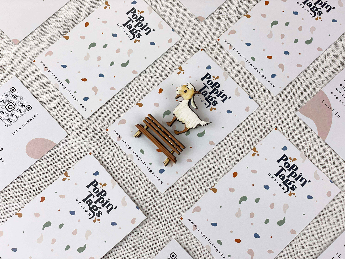 Paired Brooches: the Goat and the Bench