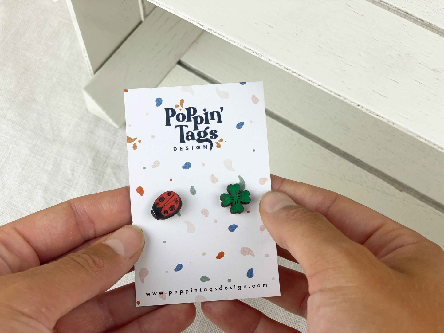 Earrings: Lady Bug