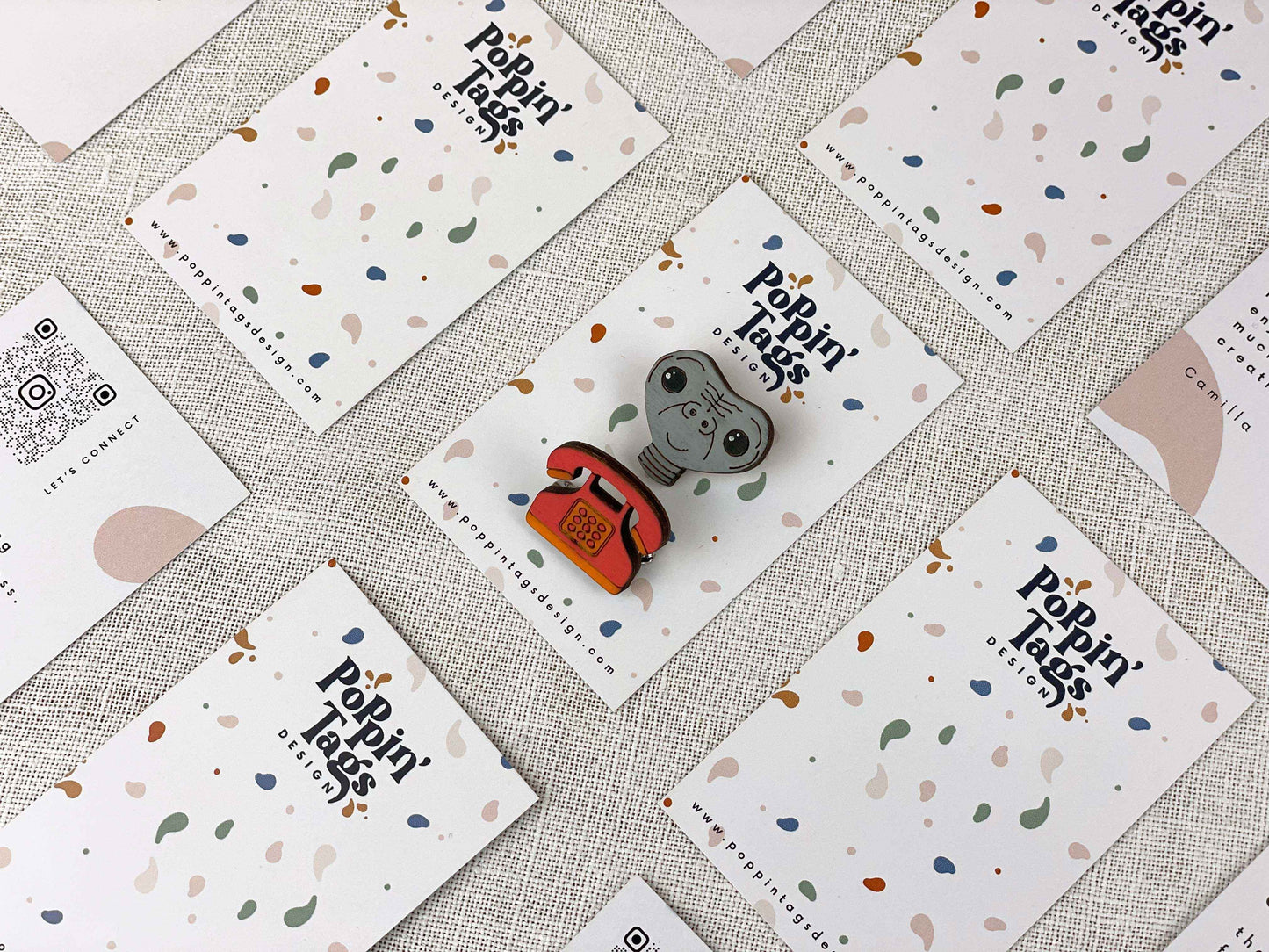 Paired Brooches: E.T.