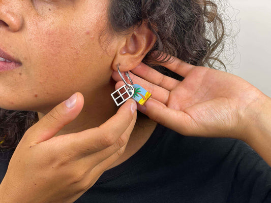 Hoop Earrings: Windows