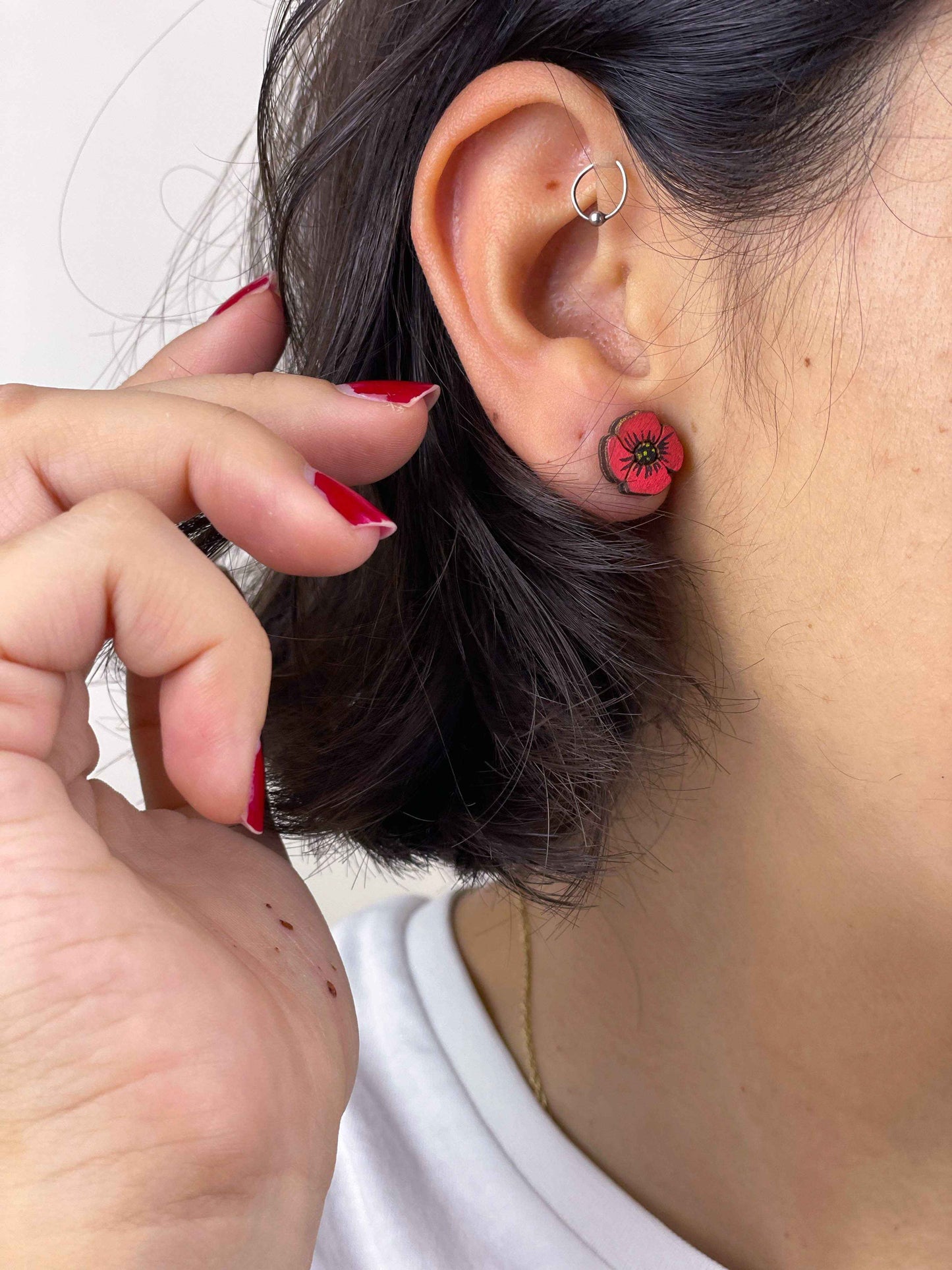 Earrings: Flowers