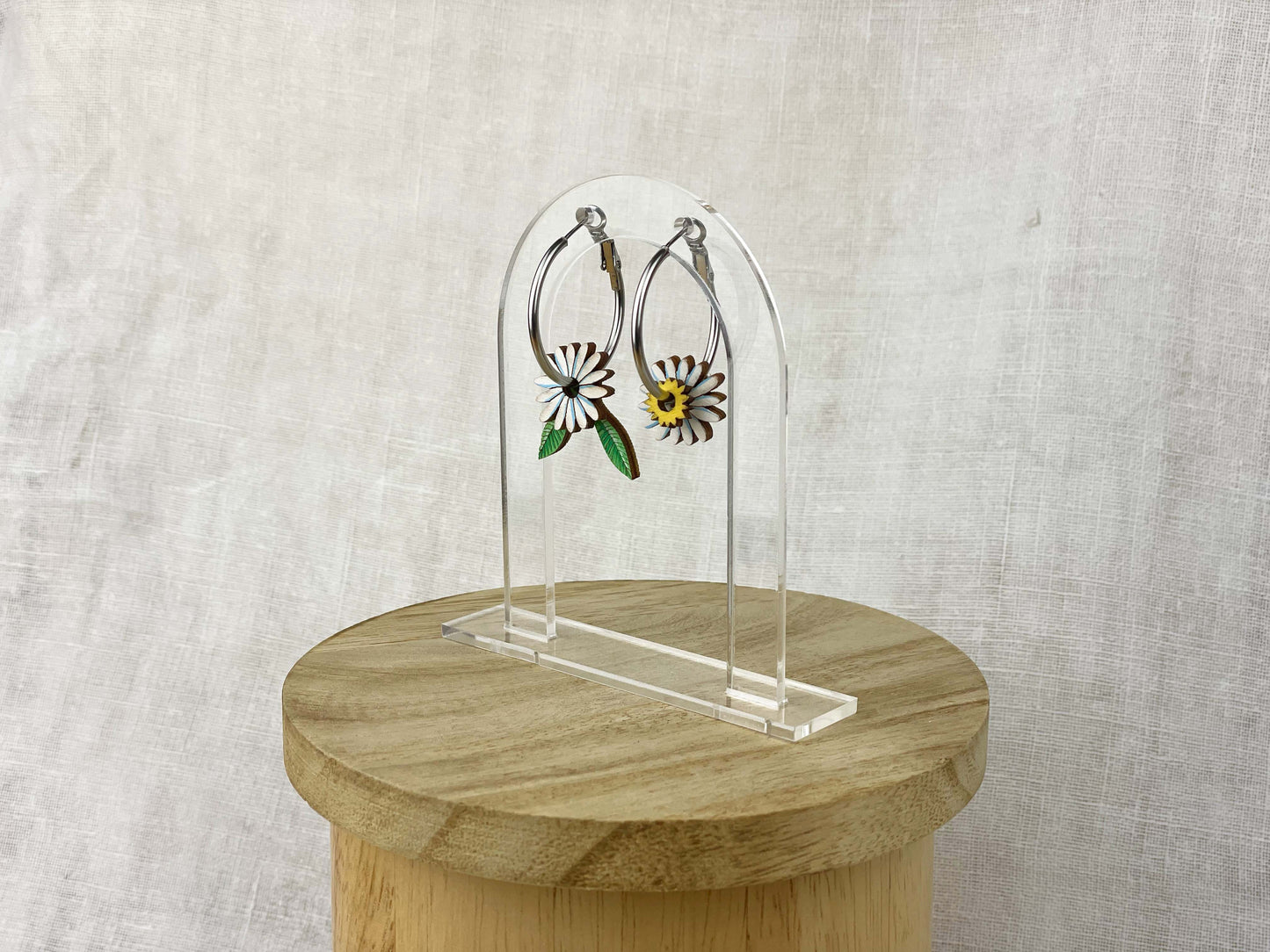 Orecchini a cerchio: Fiori