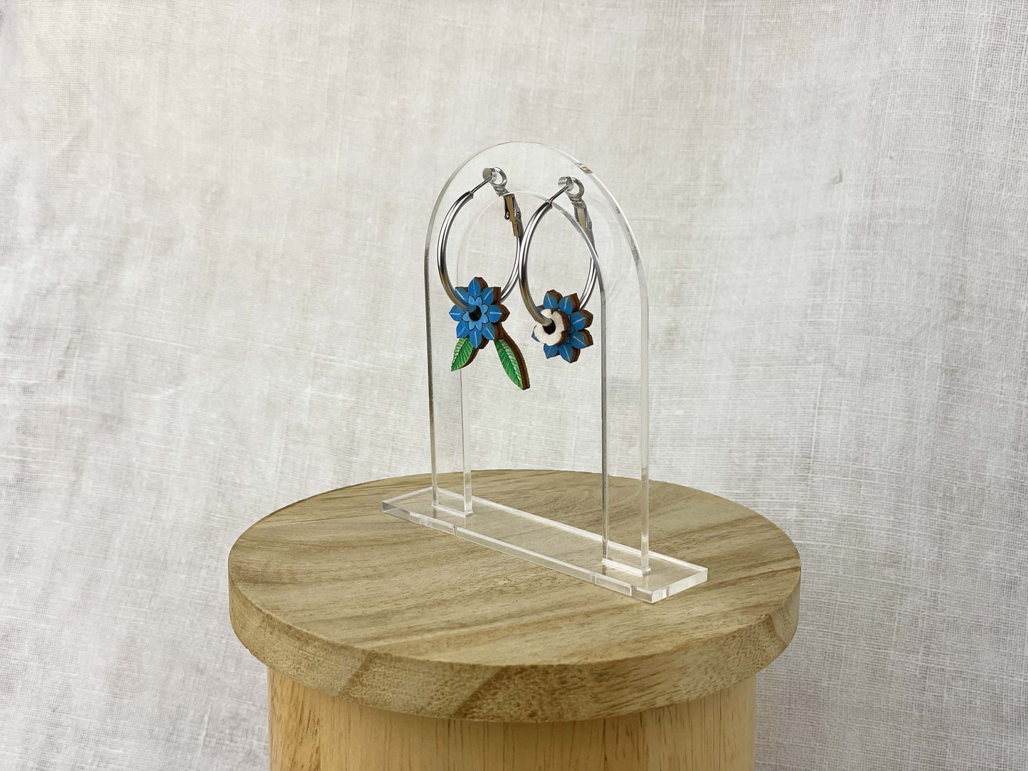 Orecchini a cerchio: Fiori