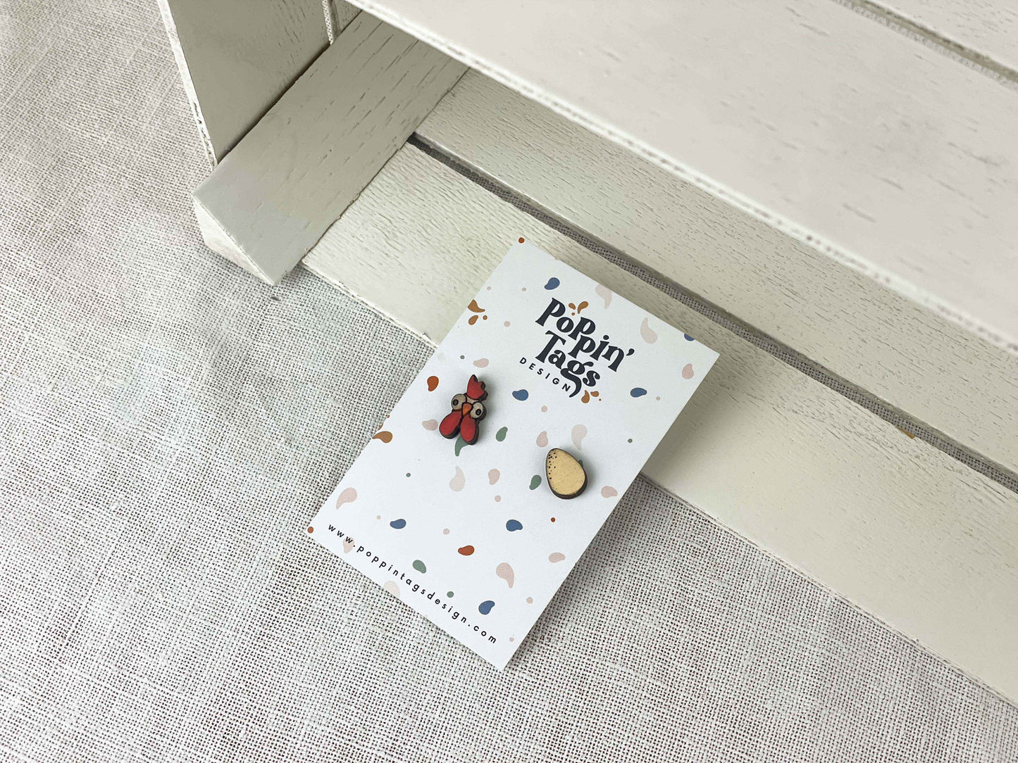 Earrings: Egg and Hen