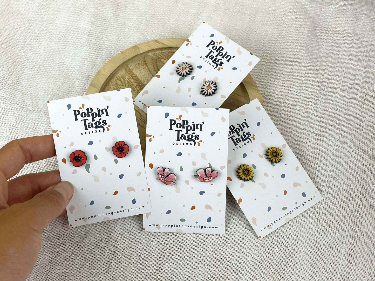Earrings: Flowers