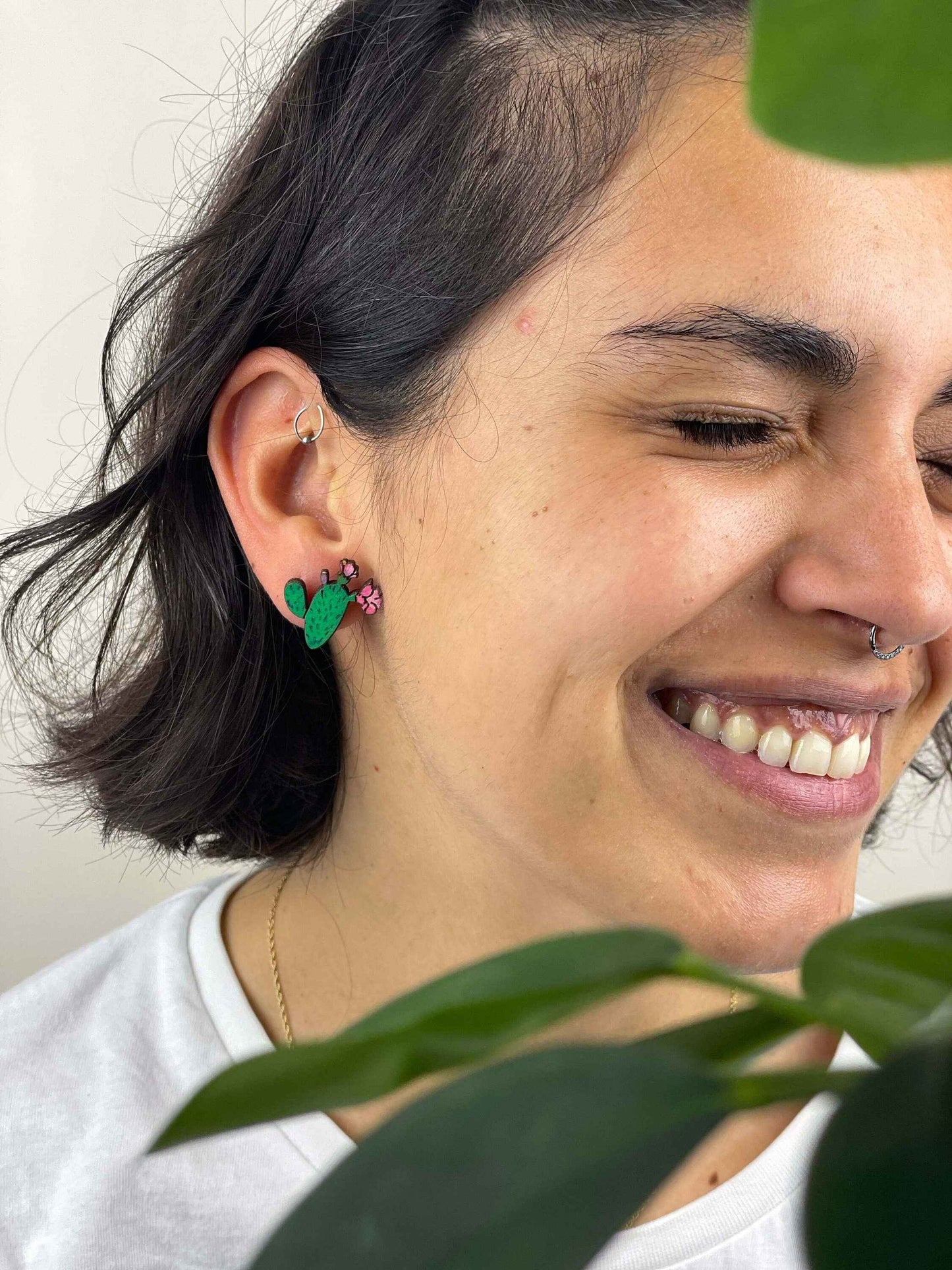 Earrings: Cactus