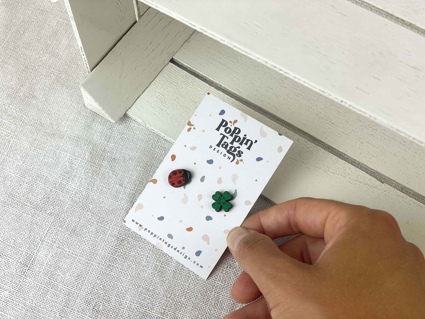Earrings: Lady Bug