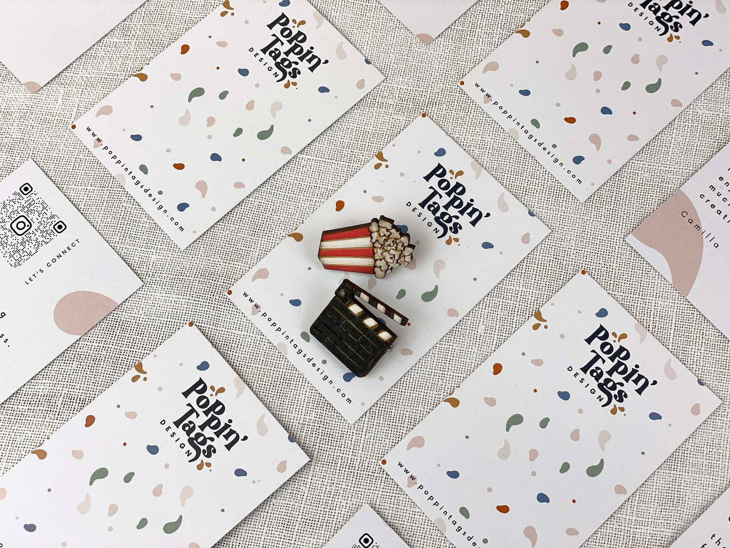 Paired Brooches: Cinema