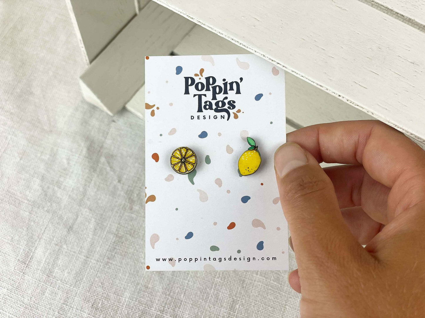 Earrings: Lemon
