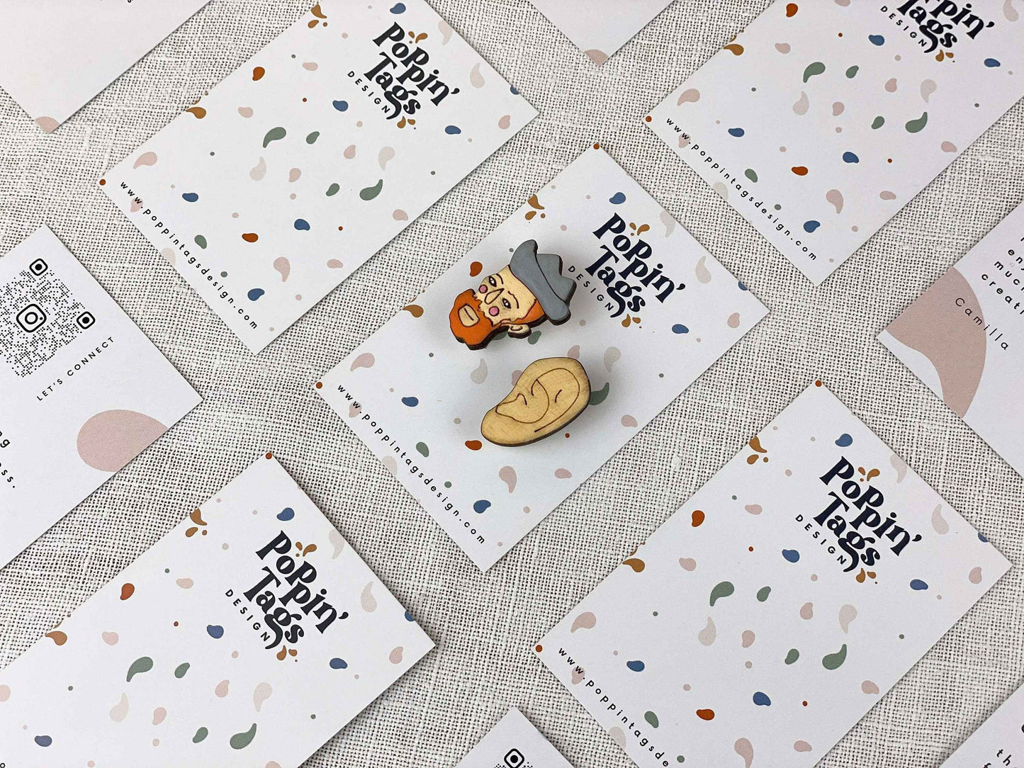 Paired Brooches: Van Gogh