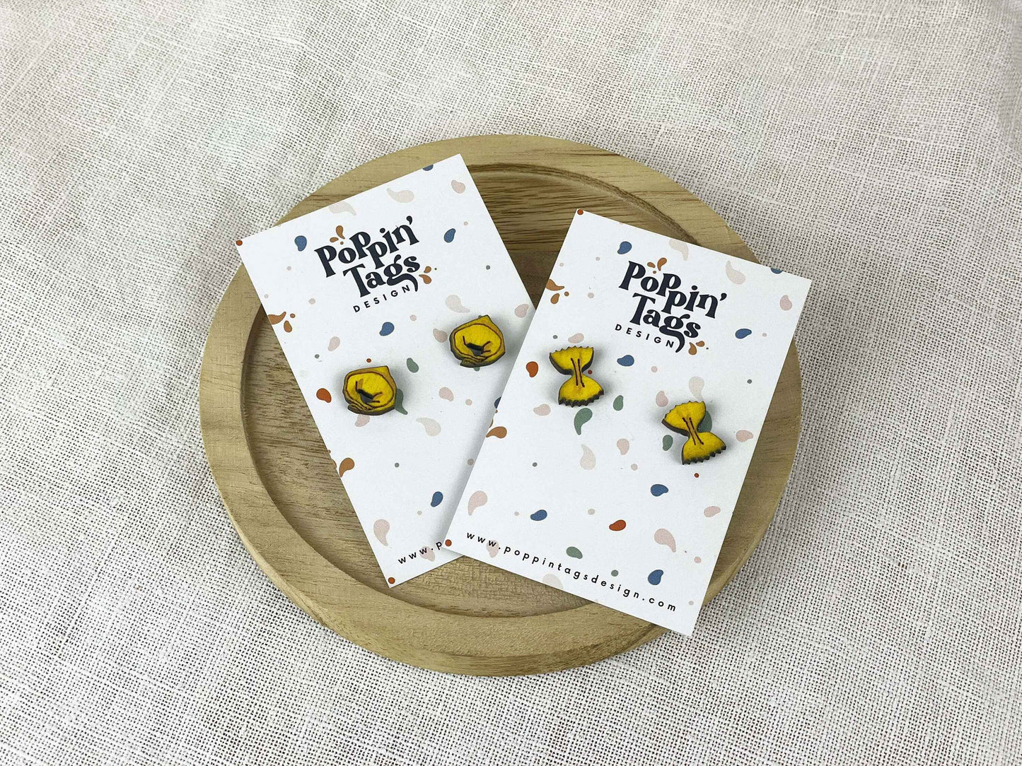 Earrings: Pasta