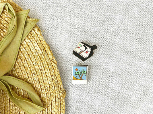 Paired Brooches: Polaroid