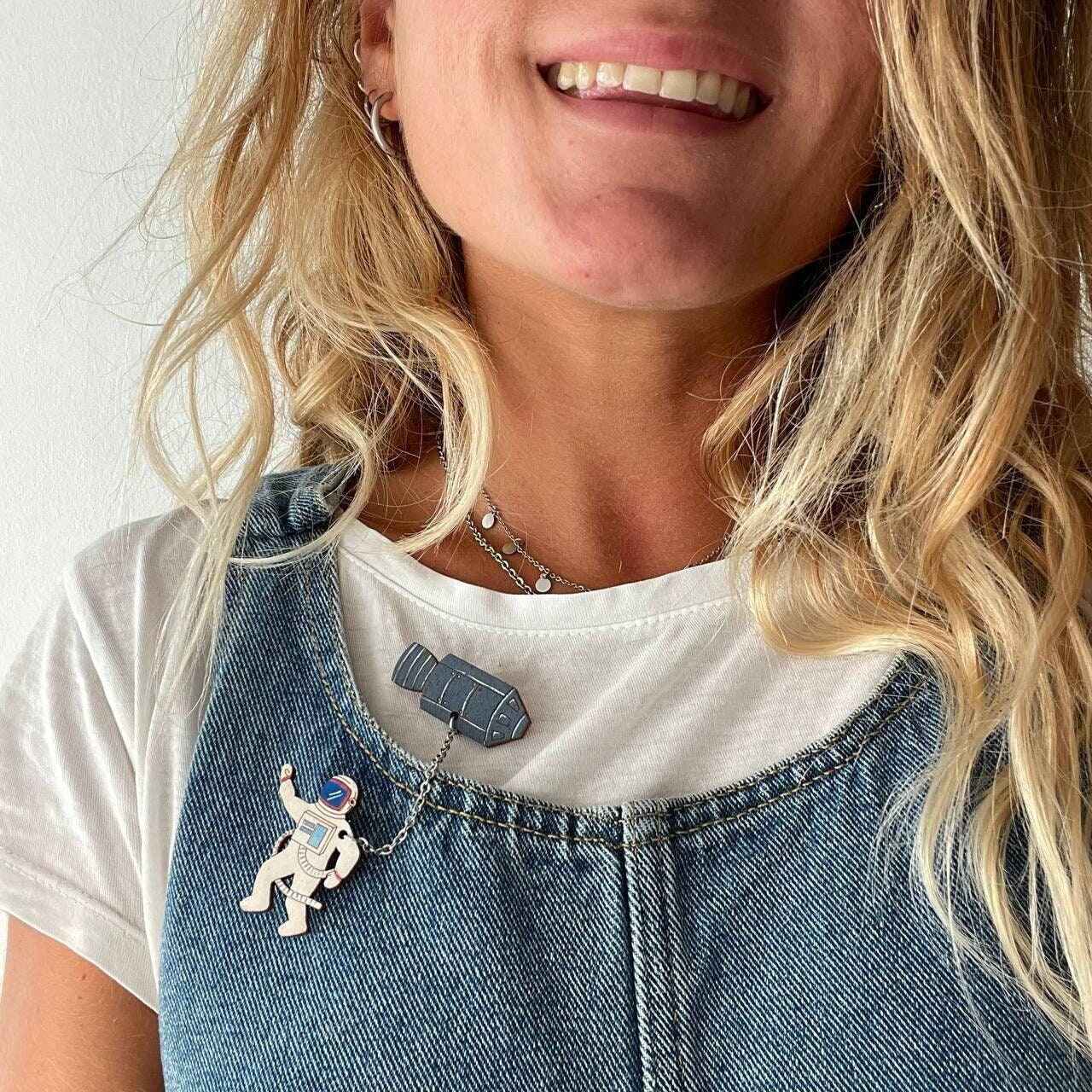Paired Brooches: Apollo 11