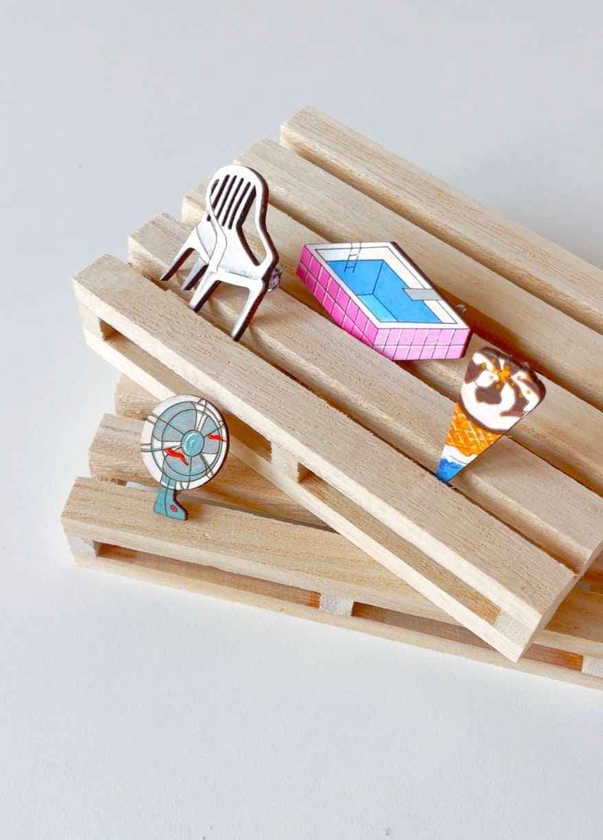 Brooches in set: Italian Summer City Edition
