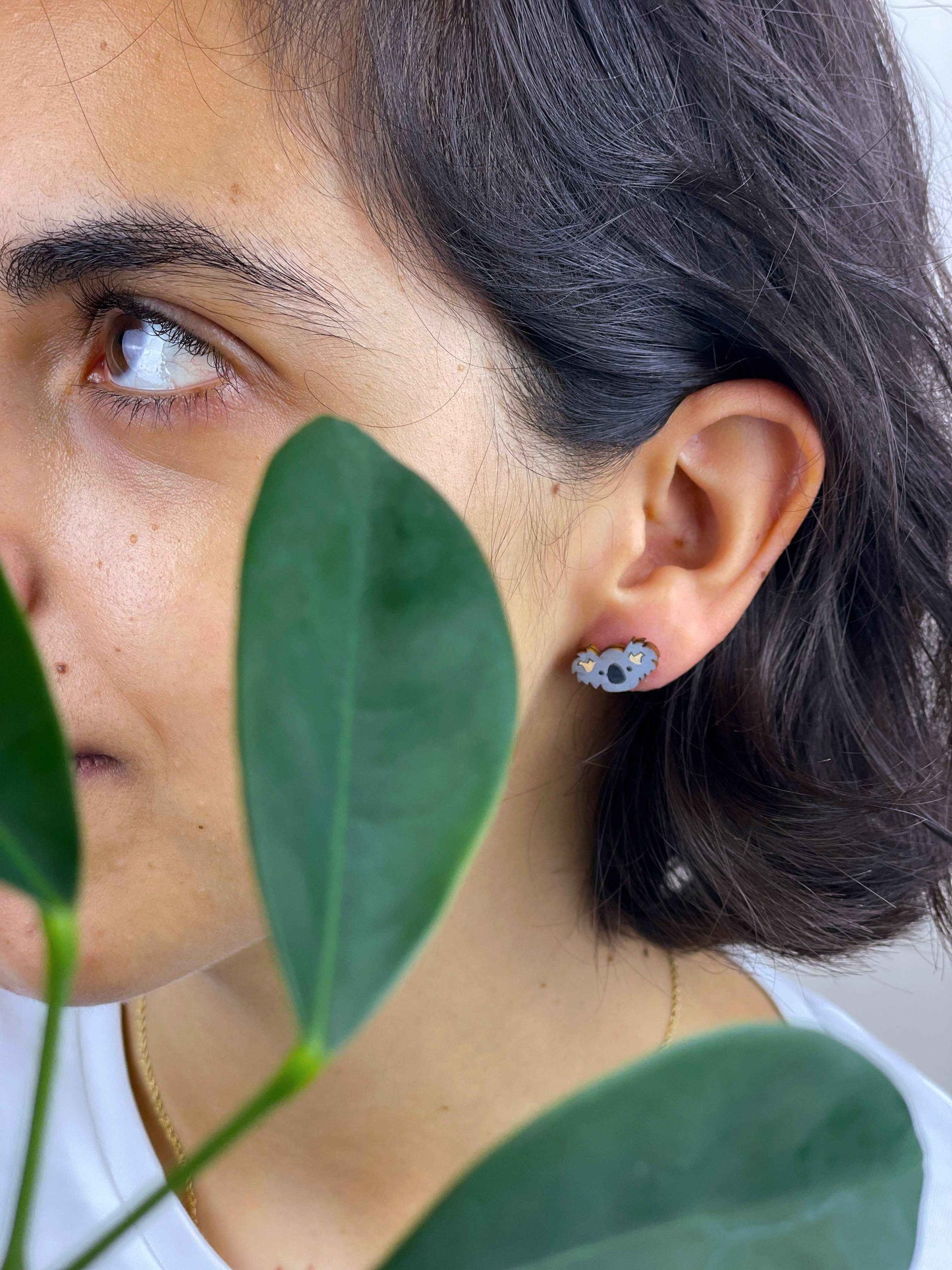 Earrings: Koala and Eucalyptus
