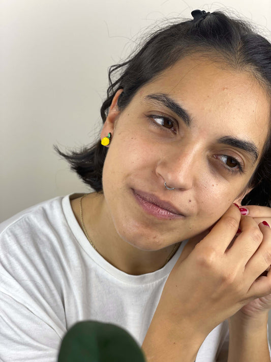 Earrings: Lemon
