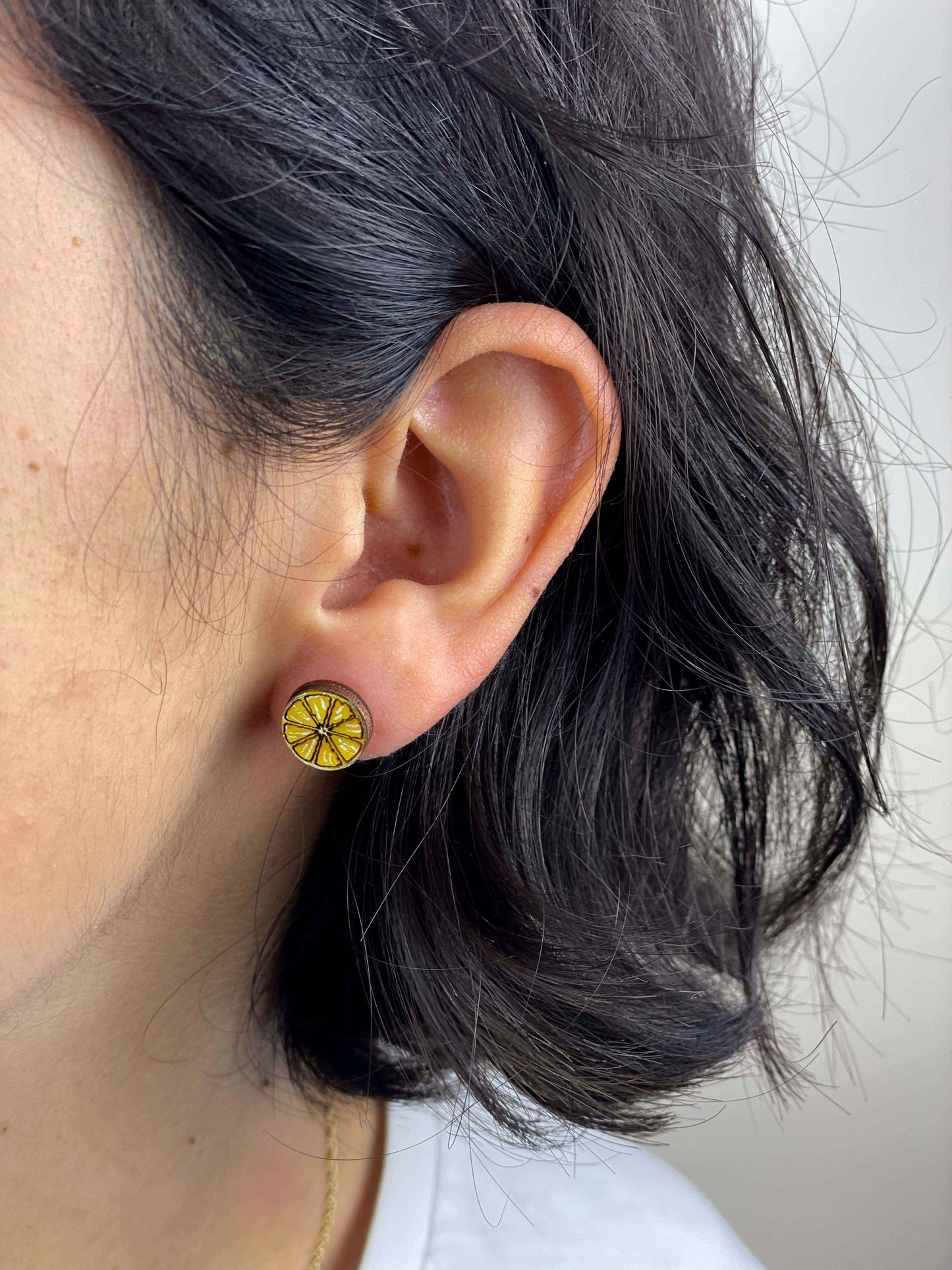 Earrings: Lemon