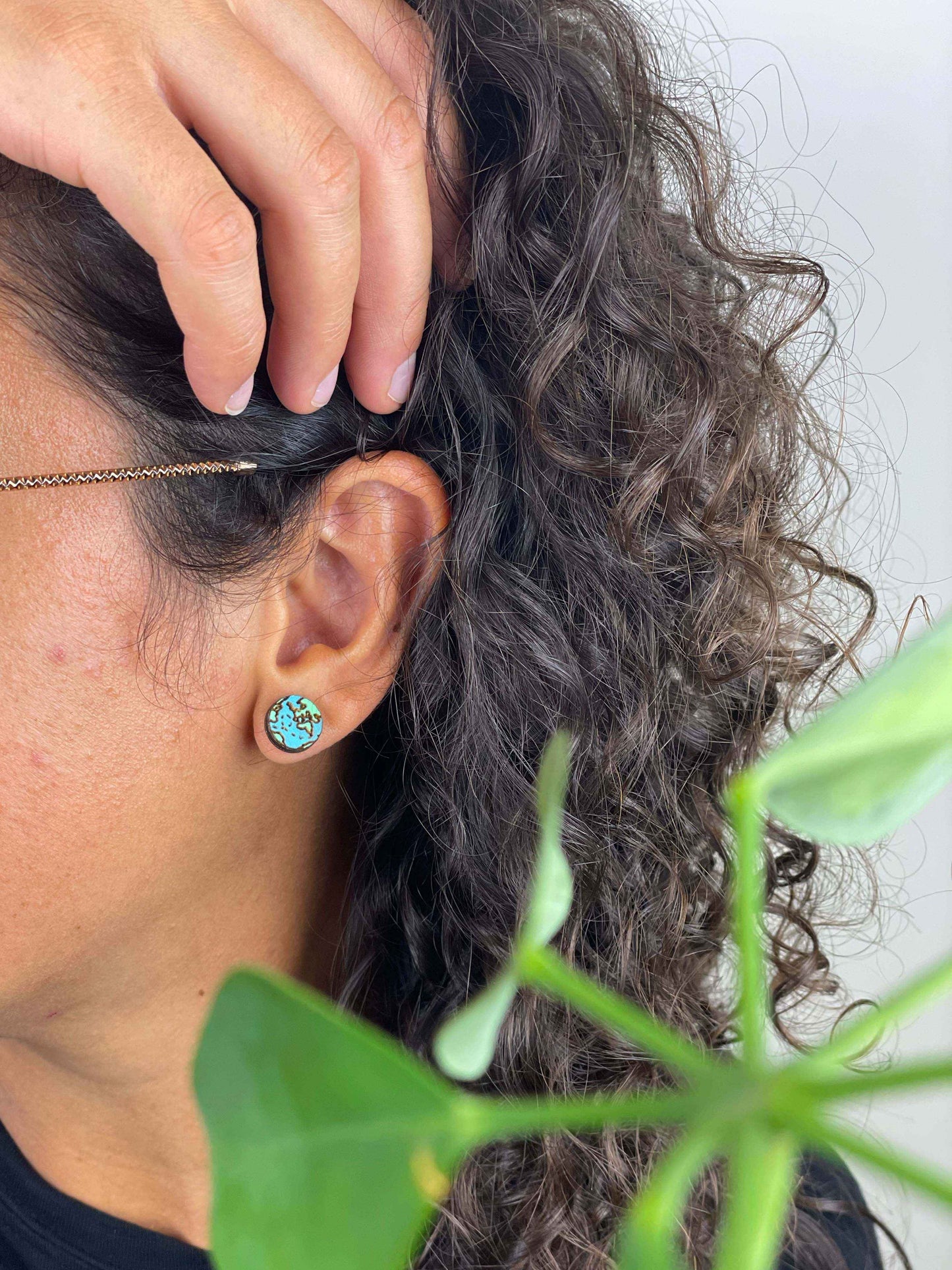 Earrings: World and Paper Plane
