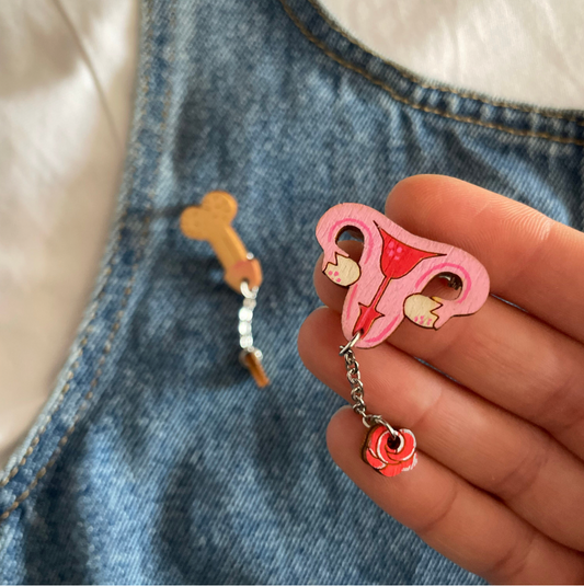 Brooch: Mr. and Mrs.