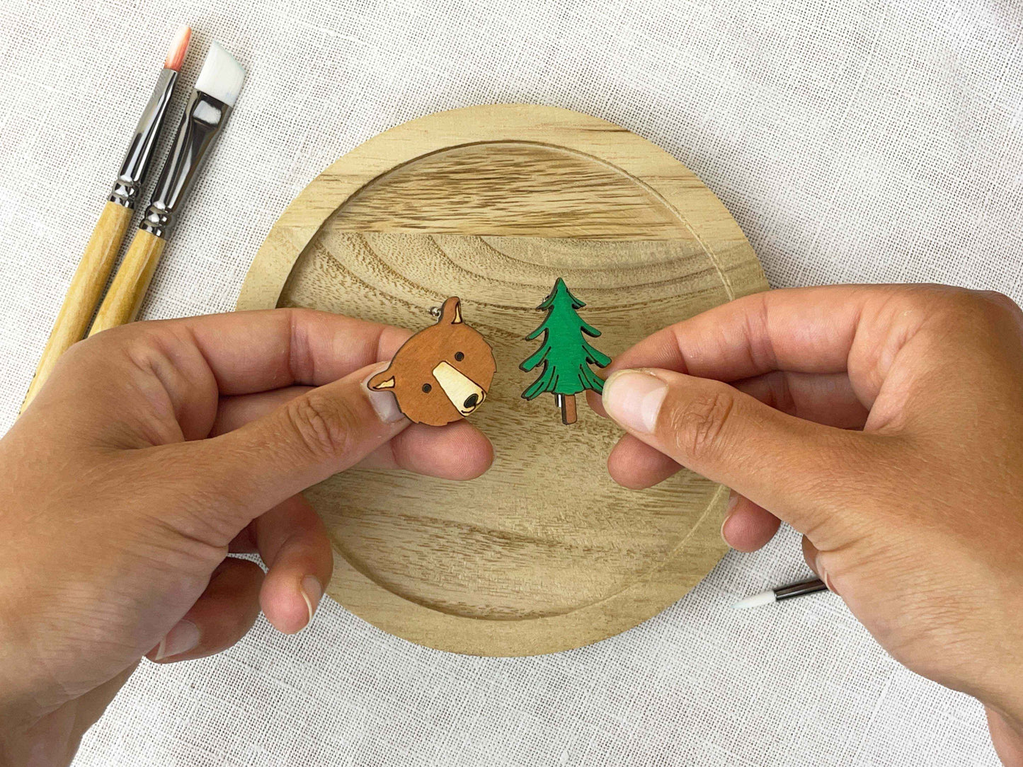 Paired Brooches: Forest