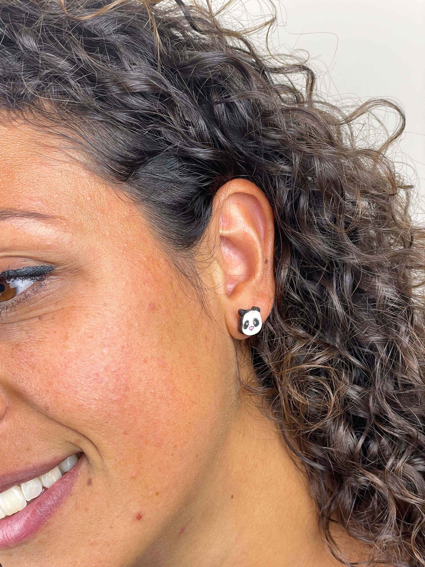 Earrings: Panda and Bamboo