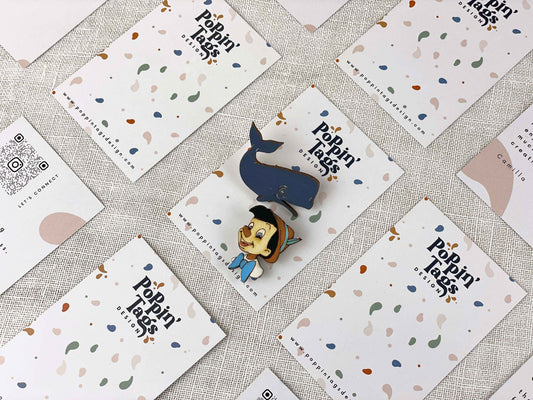 Paired Brooches: Pinocchio