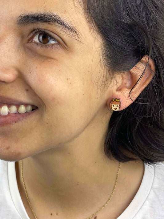 Earrings: Frog Prince