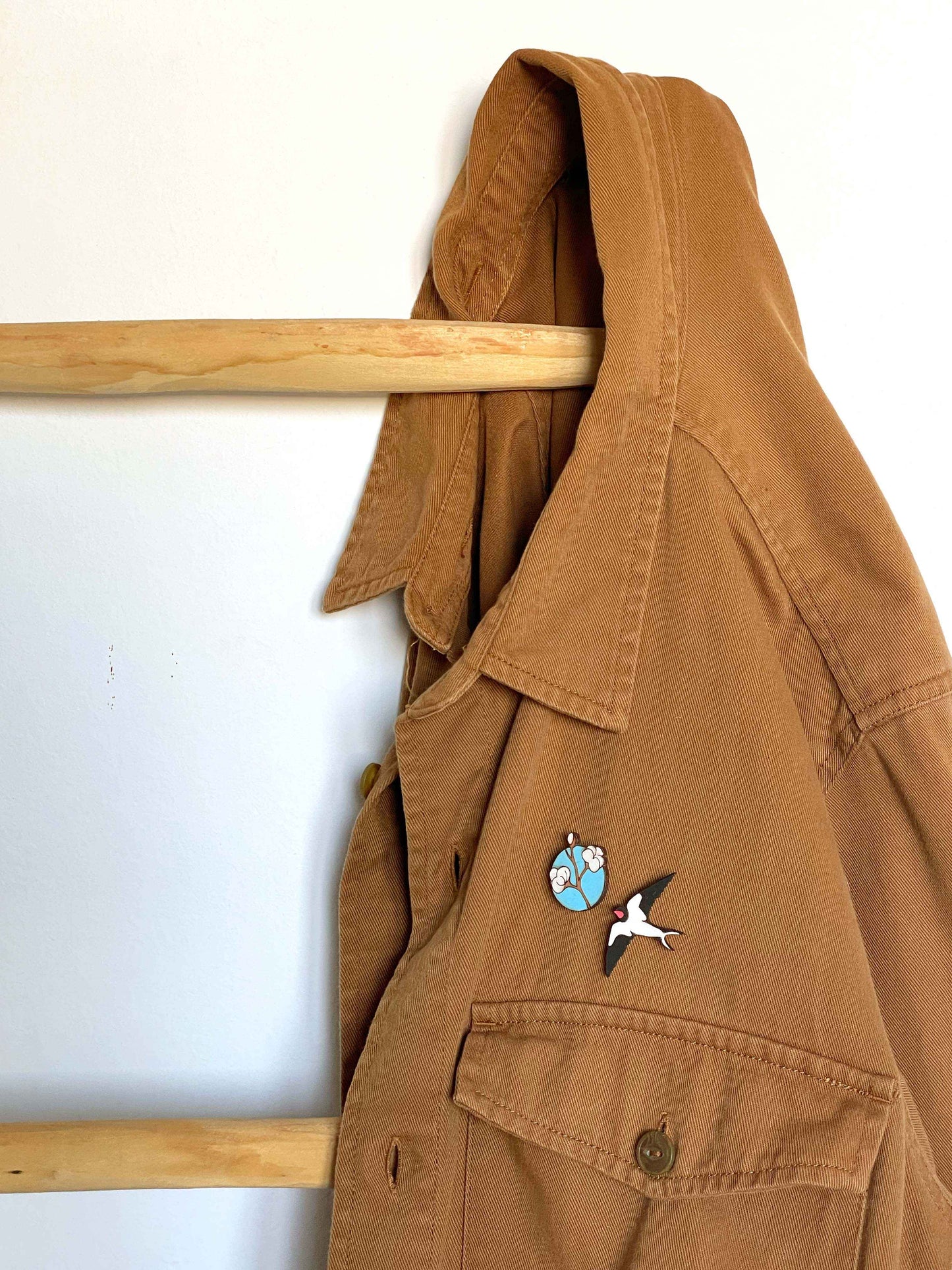 Paired Brooches: Swallow