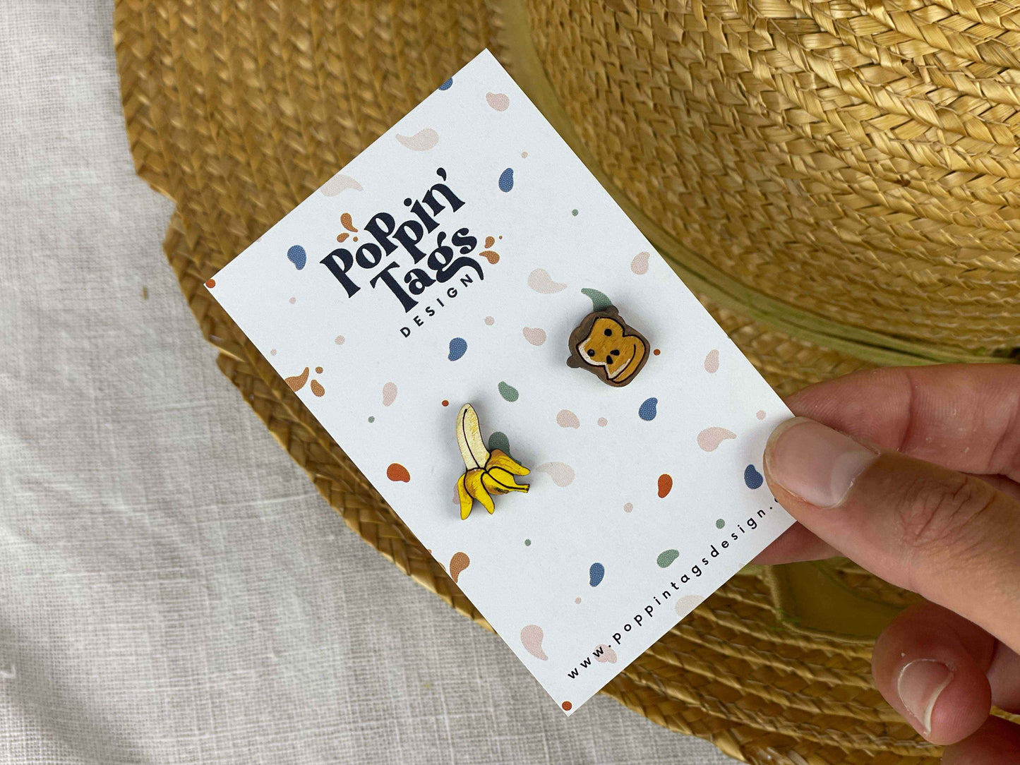 Earrings: Monkey and Banana