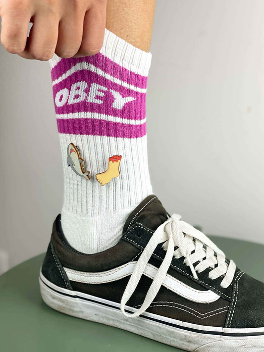 Paired Brooches: Shark