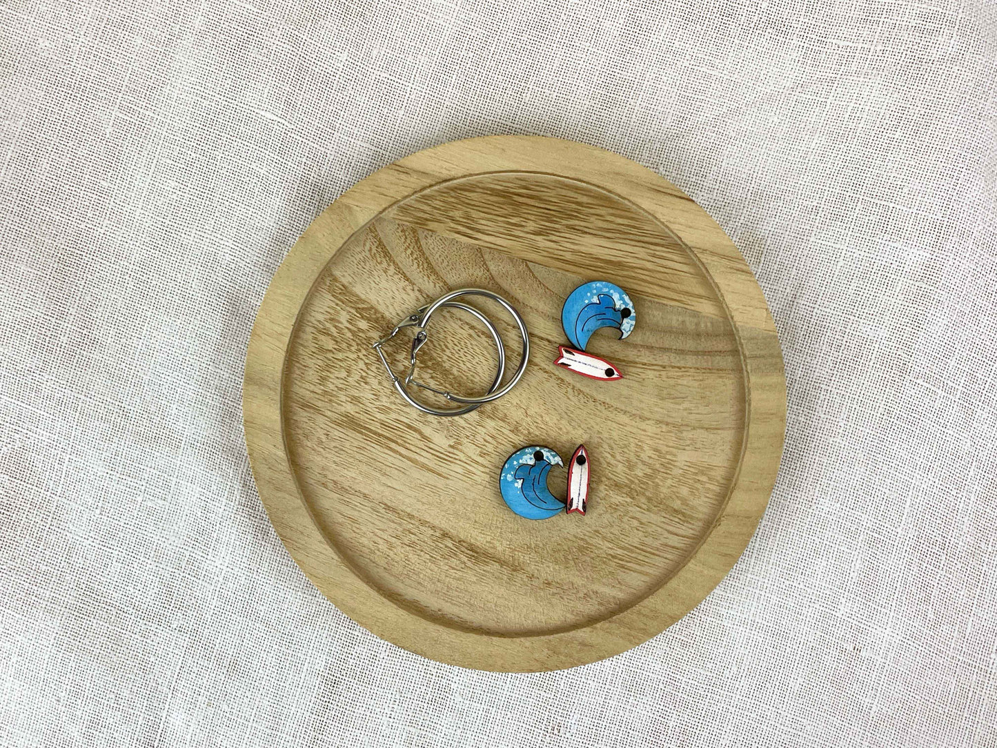 Hoop Earrings: Surf