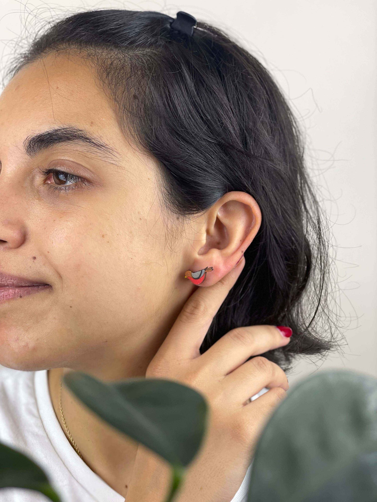 Earrings: Bird and Nest