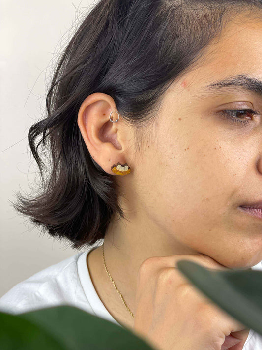 Earrings: Bird and Nest