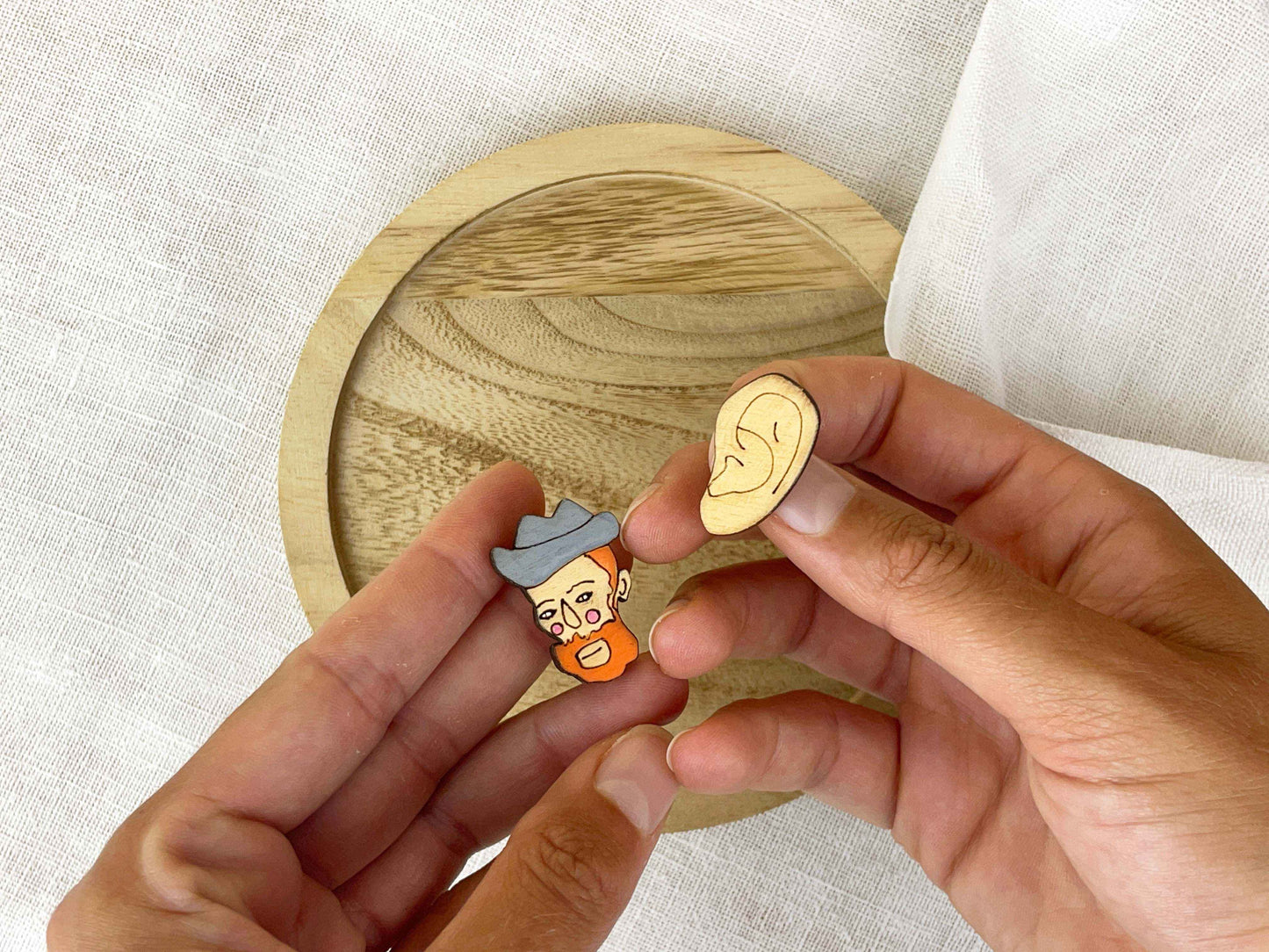 Paired Brooches: Van Gogh