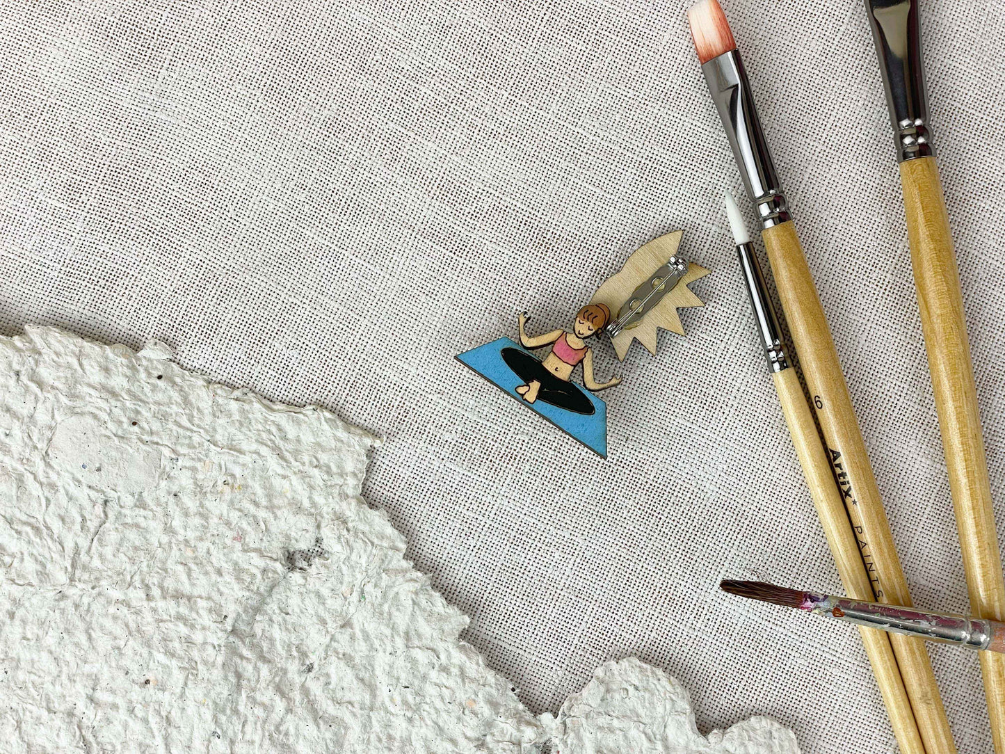 Paired Brooches: Yoga