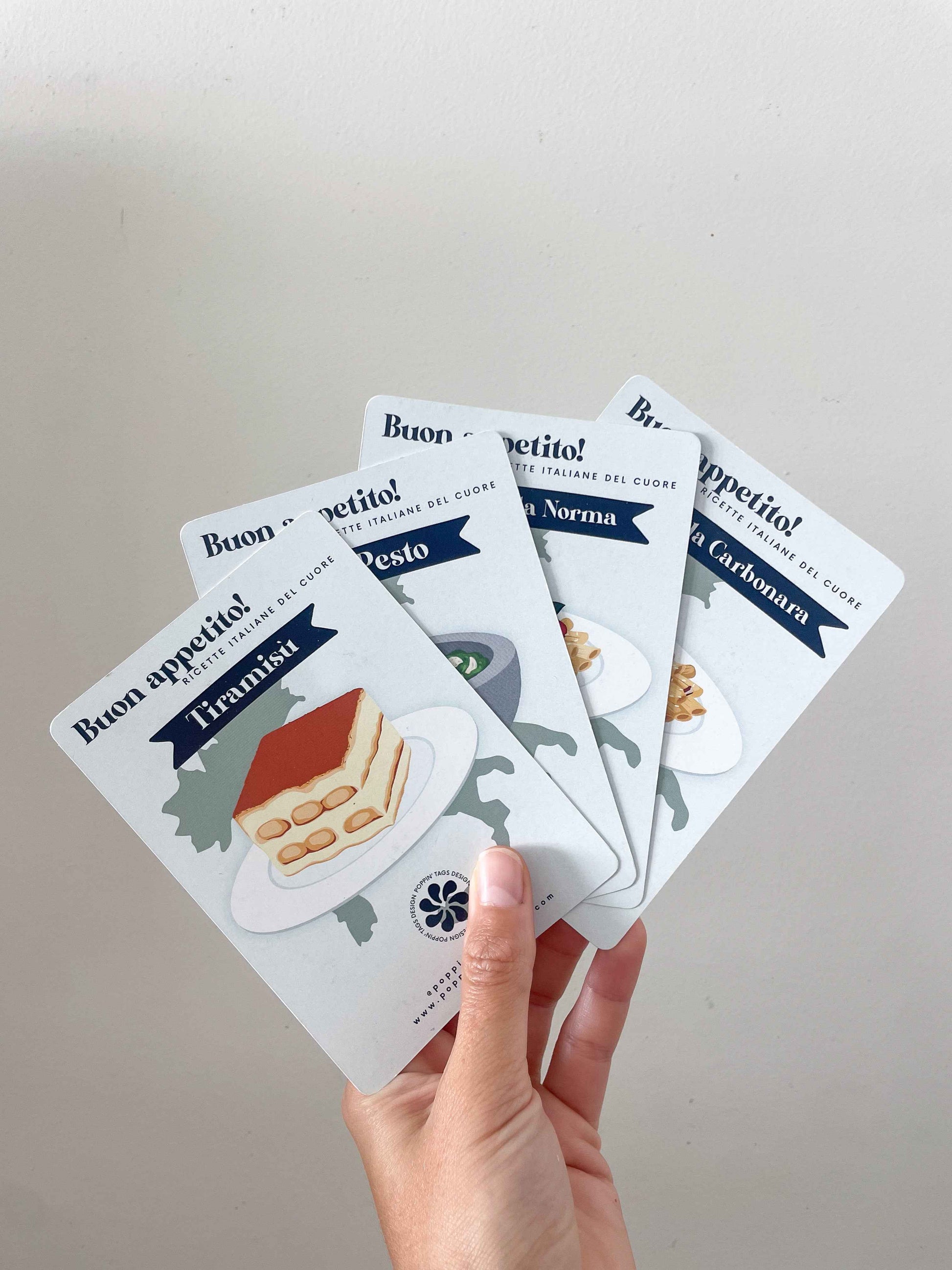 Magnets set: Italian Recipes