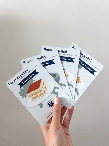 Magnets set: Italian Recipes