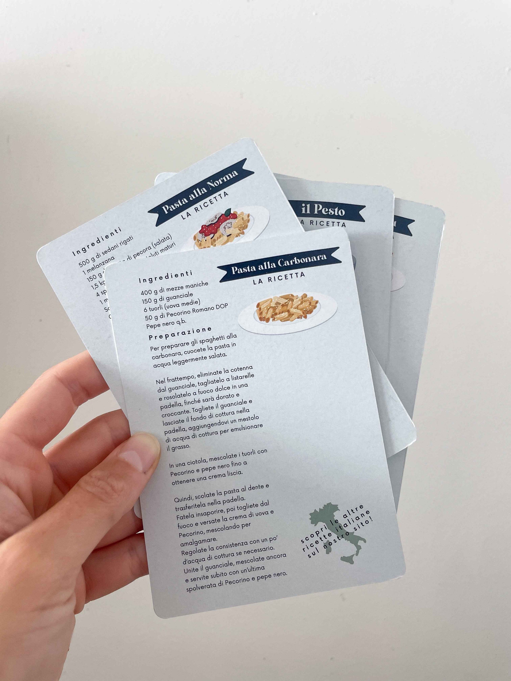 Magnets set: Italian Recipes