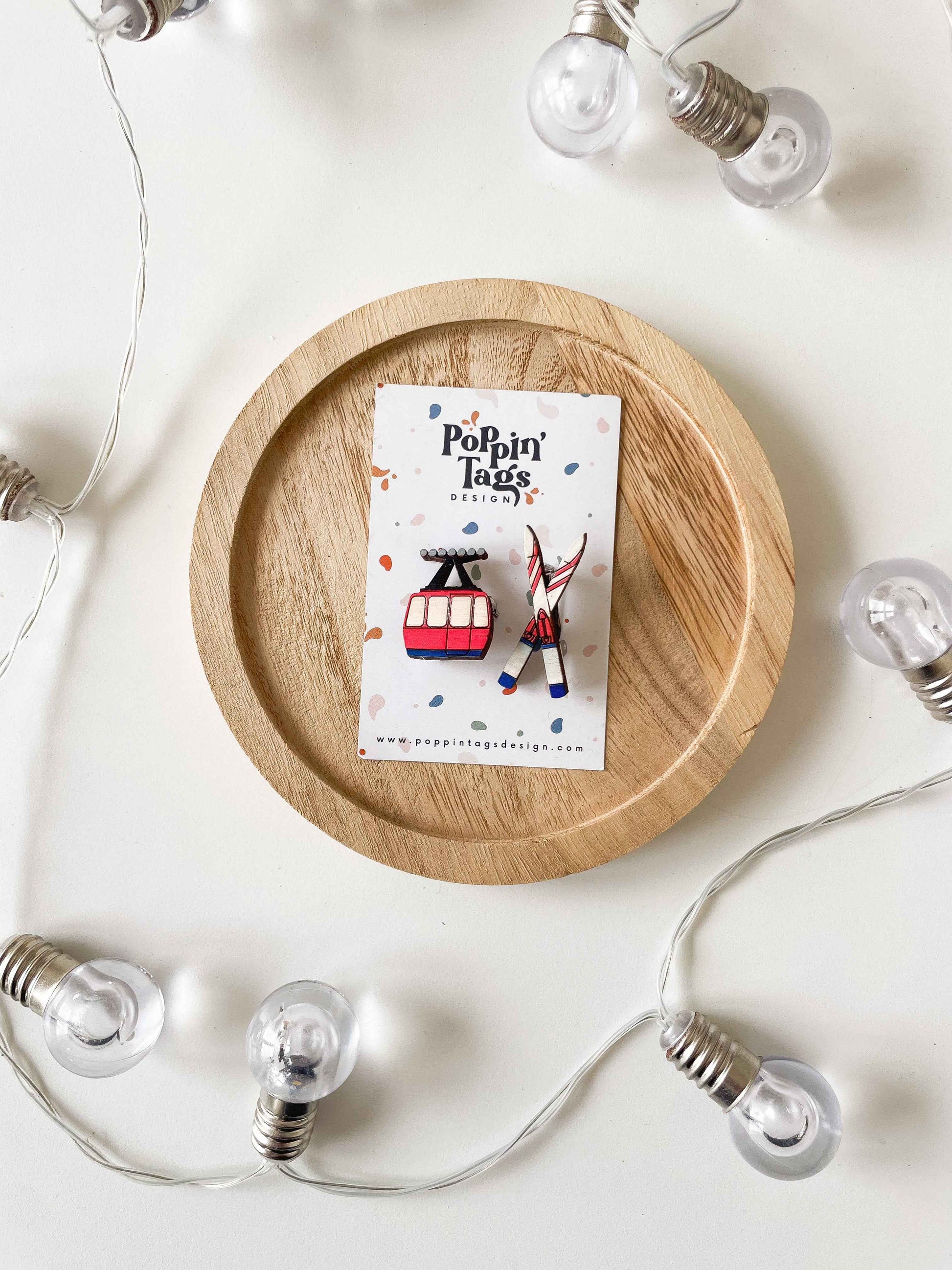 Paired Brooches: Christmas Time