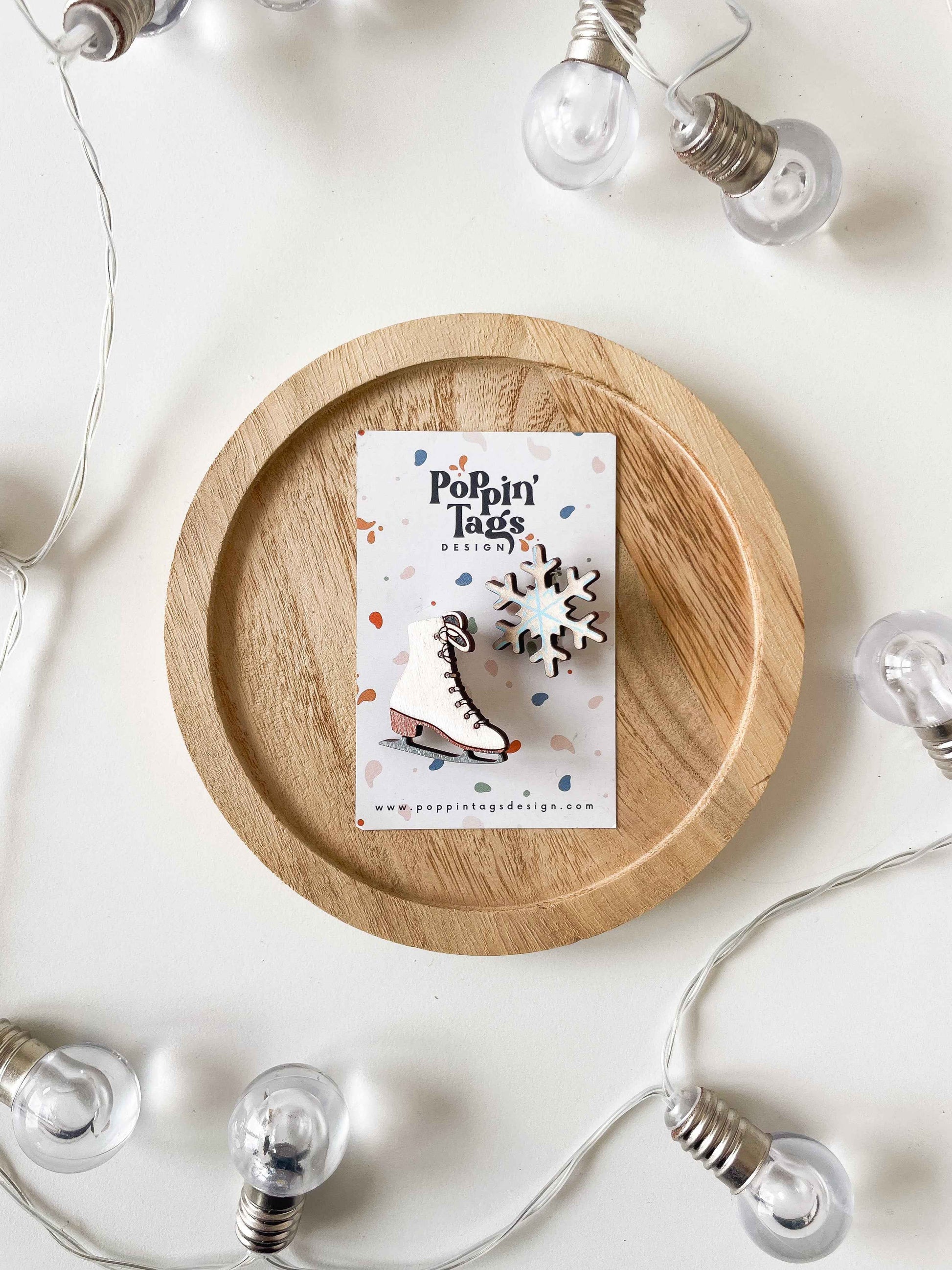 Paired Brooches: Christmas Time