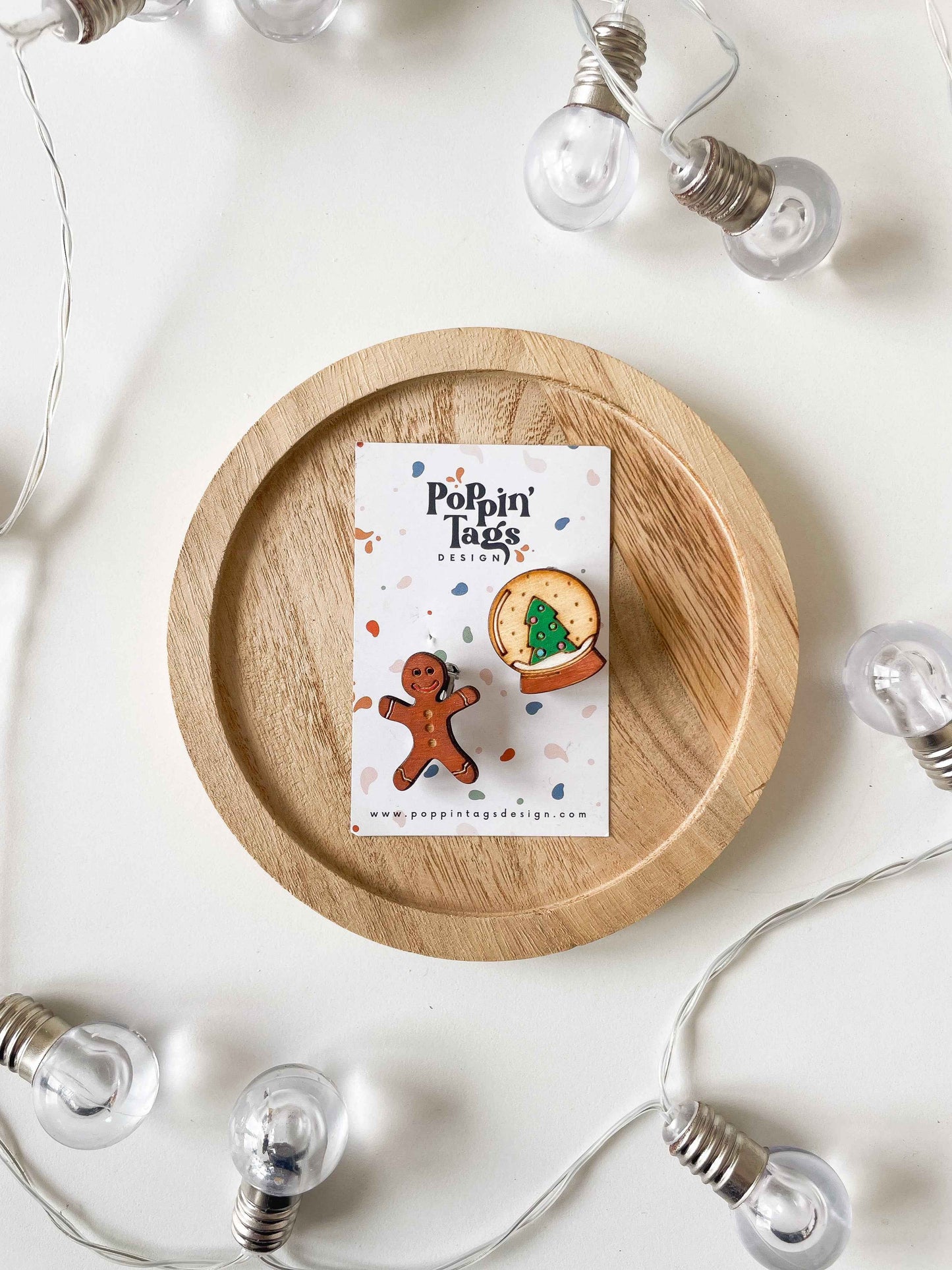 Paired Brooches: Christmas Time