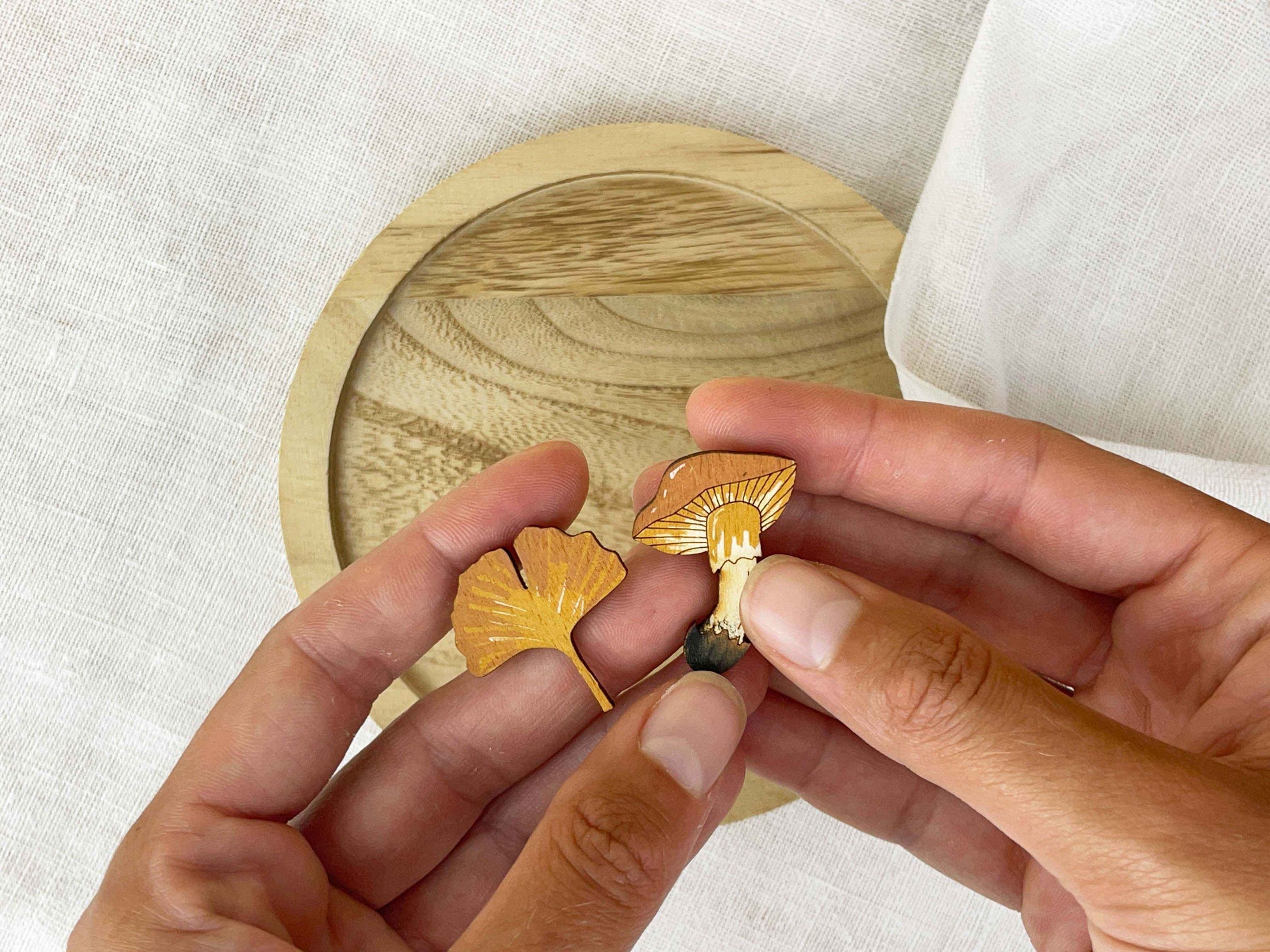 Paired Brooches: Autumn