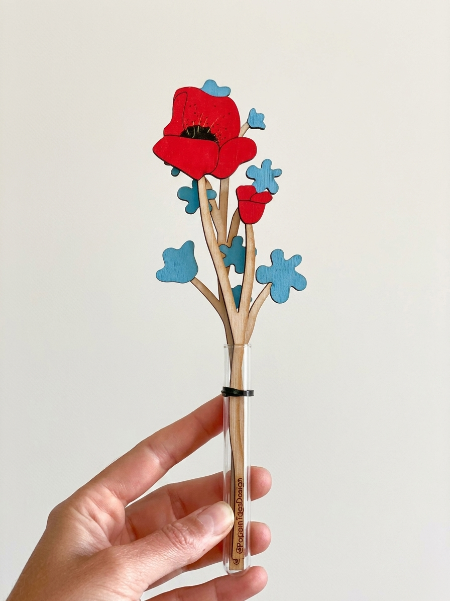 Wooden Wall Flowers