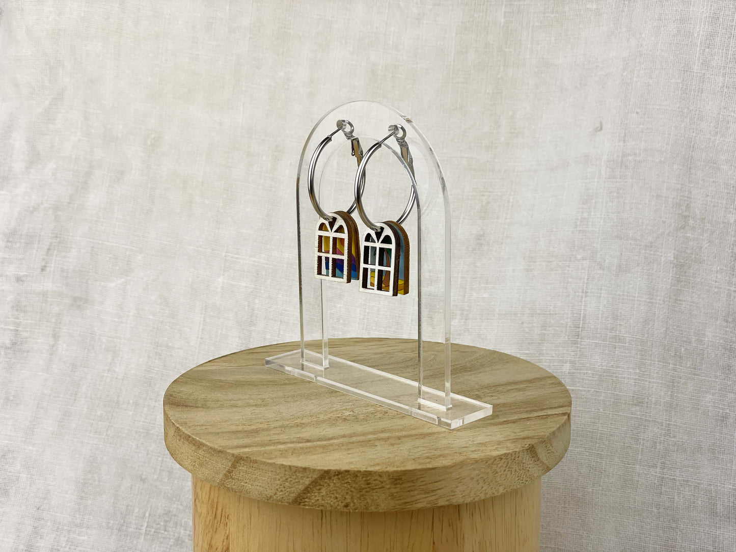 Hoop Earrings: Windows