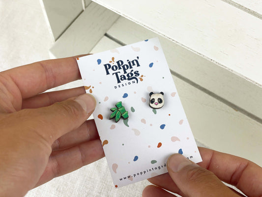 Orecchini: Panda e Bambù