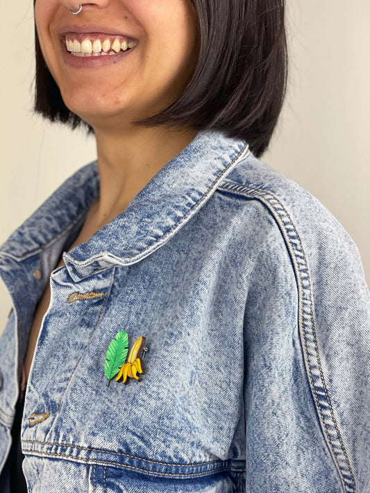 Paired Brooches: Banana